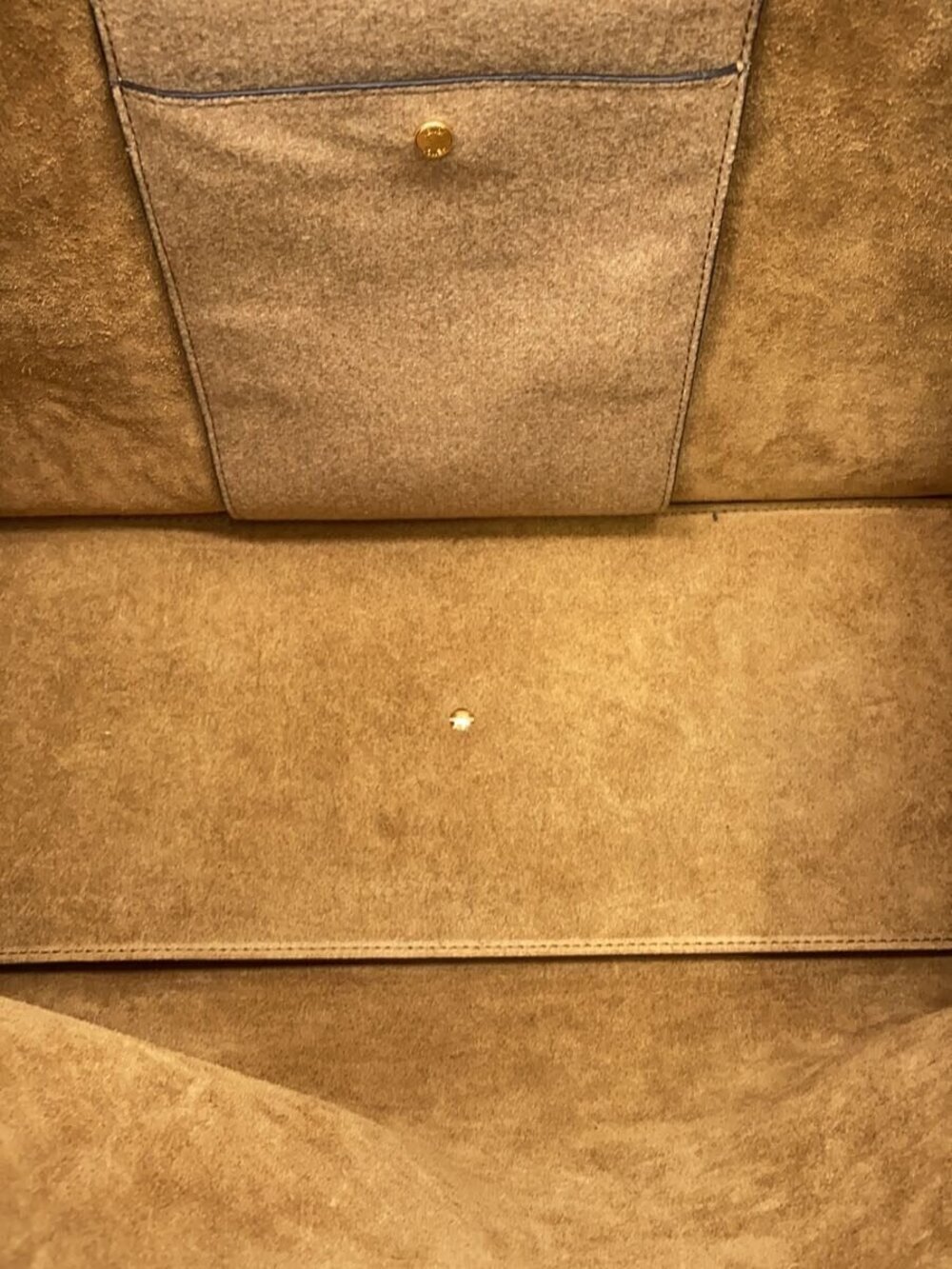 Fendi Shoulder Bag Suede Camel Brown Flannel - Picture 6 of 7